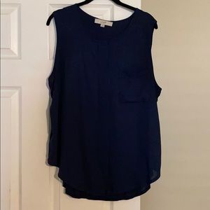 Loft Navy Pocket Tank Size L